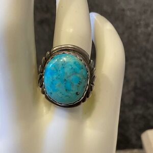 Vintage Nakai Sterling and Turquoise Ring